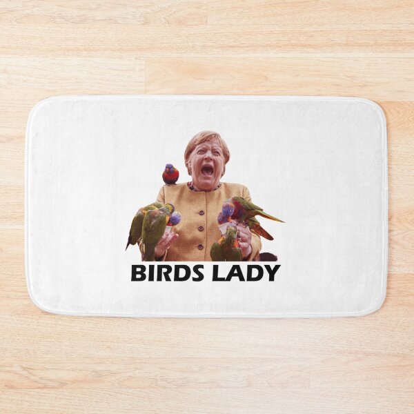 Item preview, Merkel pecked by parrot Funny Meme   designed and sold by Chattanoogaz.