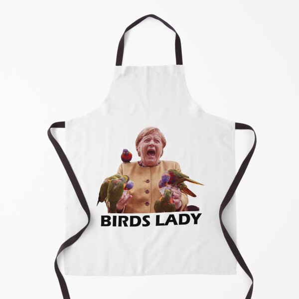 Item preview, Merkel pecked by parrot Funny Meme designed and sold by Chattanoogaz.