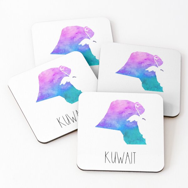 Item preview, Kuwait Watercolor Map - Kuwaiti designed and sold by MountainD.