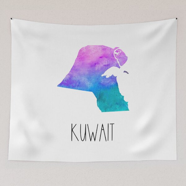 Item preview, Kuwait Watercolor Map - Kuwaiti designed and sold by MountainD.