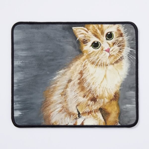 Item preview, Oil painting of a cute kitty designed and sold by Abha-Hues.