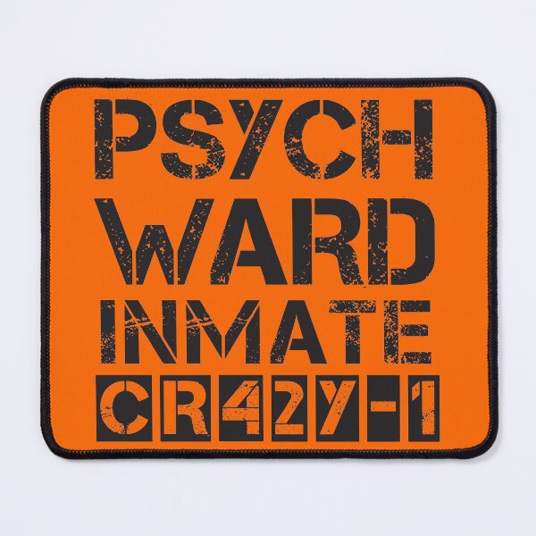 Item preview, Psych Ward Inmate - Funny Halloween Costume party Design designed and sold by Rhu Creations.