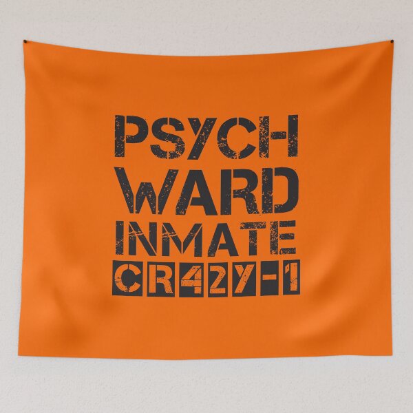 Item preview, Psych Ward Inmate - Funny Halloween Costume party Design designed and sold by Rhu Creations.