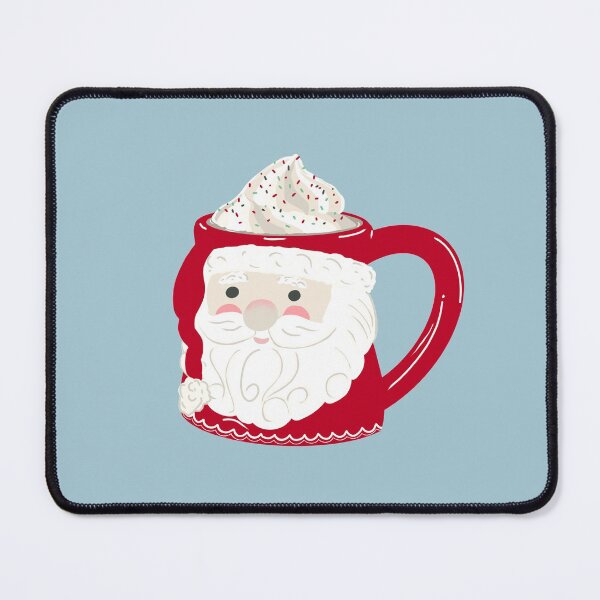 Item preview, Vintage Santa Mug with Hot Chocolate, Cream, Sprinkles and Cookies designed and sold by NattyDesigns.