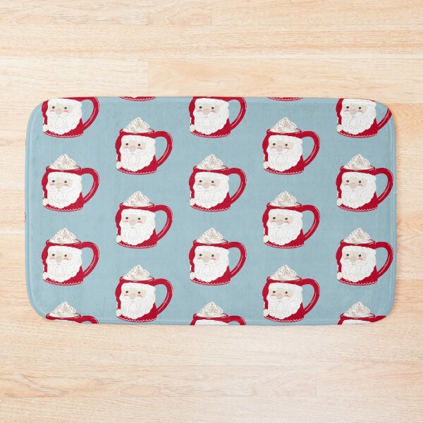 Item preview, Vintage Santa Mug with Hot Chocolate, Cream, Sprinkles and Cookies designed and sold by NattyDesigns.