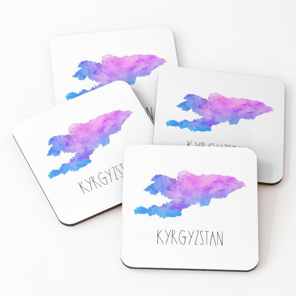 Item preview, Kyrgyzstan Watercolor Map - Kyrgyz designed and sold by MountainD.