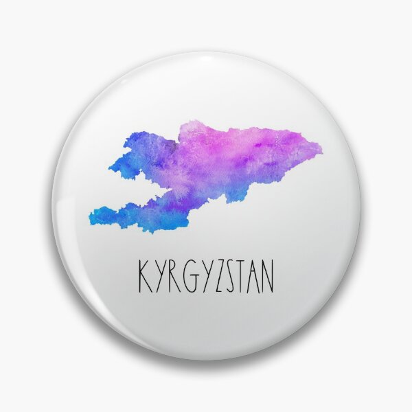 Item preview, Kyrgyzstan Watercolor Map - Kyrgyz designed and sold by MountainD.