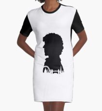 Sherlock Portrait Graphic T-Shirt Dress