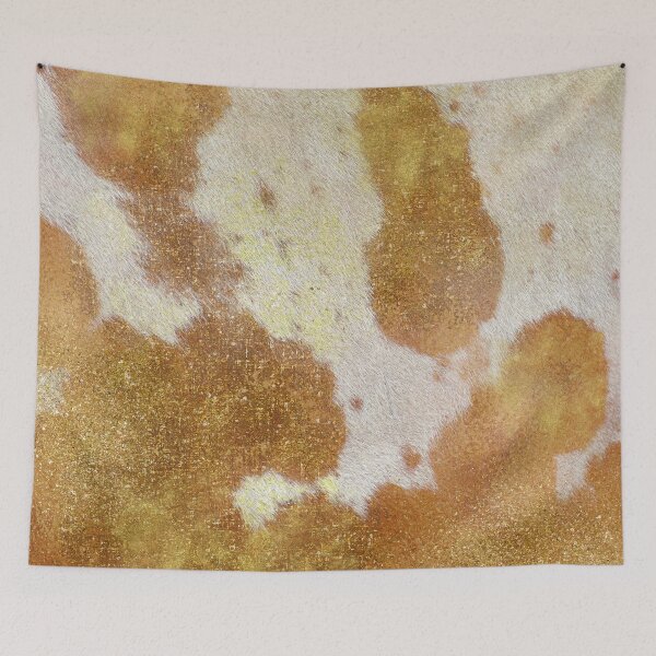 Item preview, Golden Cow Print (Digital Graphic Design Art \\ Printed \\ Smooth Print) designed and sold by cadinera.