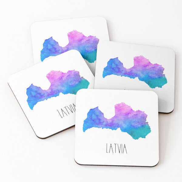 Item preview, Latvia Watercolor Map - Latvian designed and sold by MountainD.