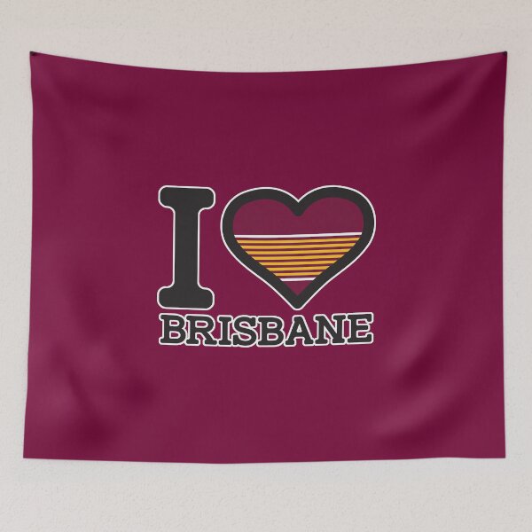 Item preview, “I love Brisbane” Apparels, Merchandise, T Shirts, Leggings, Skirt, Mask, Apron, Bags designed and sold by Ink Inc.