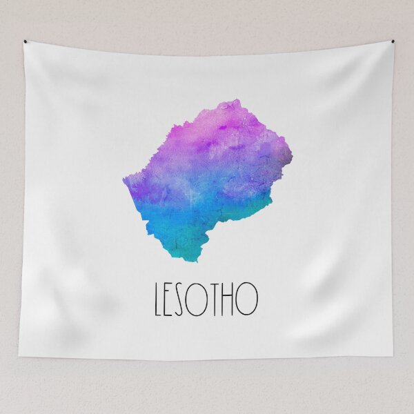 Item preview, Lesotho Watercolor Map - Mosotho designed and sold by MountainD.