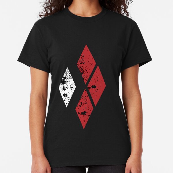 Arkham City Harley And Bats Premium Adult Slim Fit T-Shirt