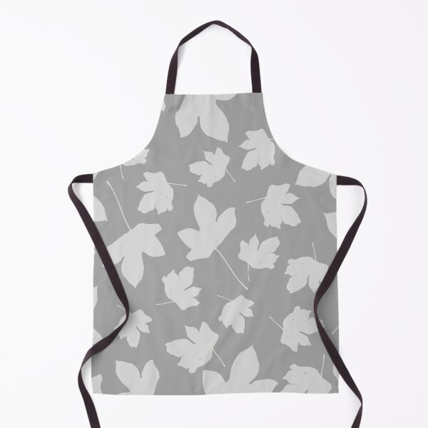 Item preview, Grey leaves decor. opposite. designed and sold by PrintedDreams.