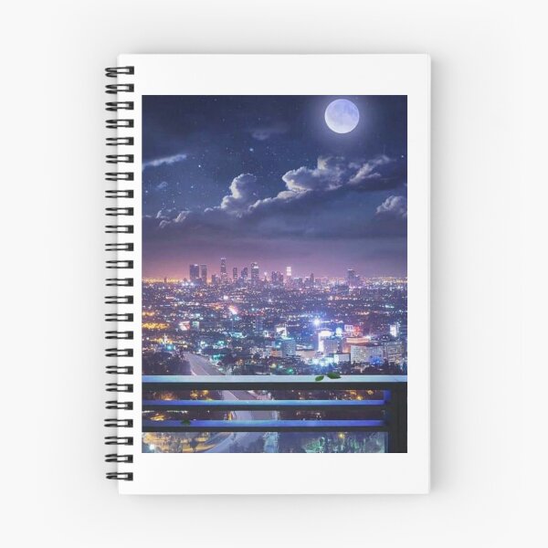 Item preview, The moon decorates the sky of my beautiful city designed and sold by Animeworldnew.