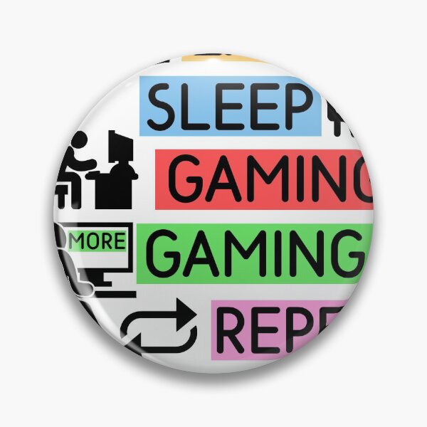 Item preview, Eat Sleep More Gaming Repeat designed and sold by DabGraphic.