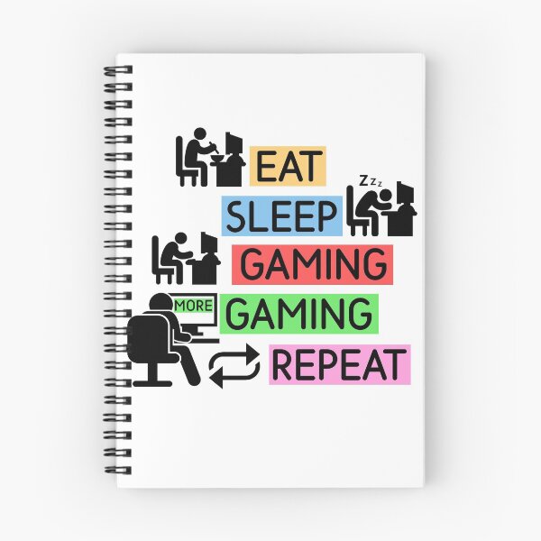 Item preview, Eat Sleep More Gaming Repeat designed and sold by DabGraphic.