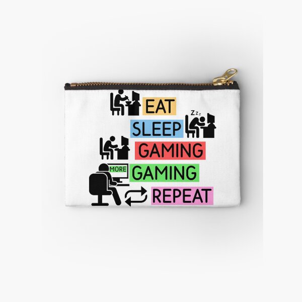 Item preview, Eat Sleep More Gaming Repeat designed and sold by DabGraphic.