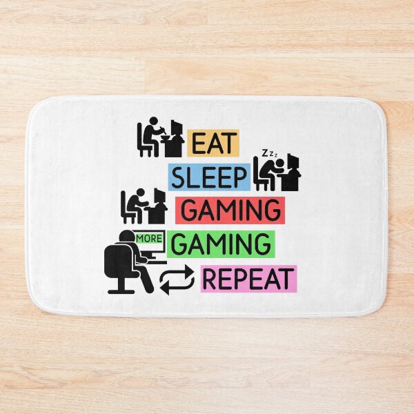 Item preview, Eat Sleep More Gaming Repeat designed and sold by DabGraphic.