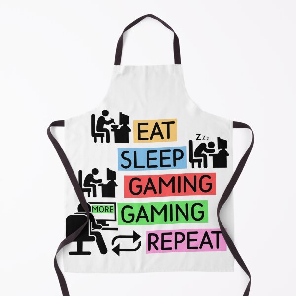 Item preview, Eat Sleep More Gaming Repeat designed and sold by DabGraphic.