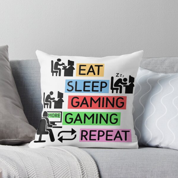 Item preview, Eat Sleep More Gaming Repeat designed and sold by DabGraphic.