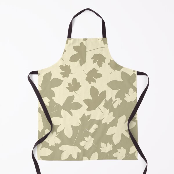 Item preview, Envelop leaves decor. olive-green. offwhite. designed and sold by PrintedDreams.