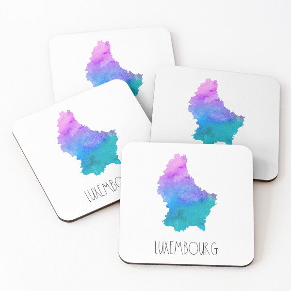 Item preview, Luxembourg Watercolor Map - Luxembourger designed and sold by MountainD.