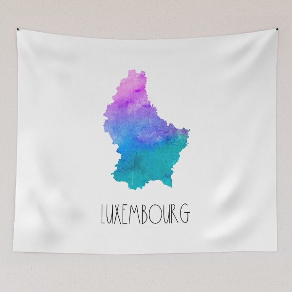 Item preview, Luxembourg Watercolor Map - Luxembourger designed and sold by MountainD.