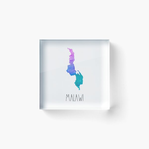 Item preview, Malawi Watercolor Map - Malawian designed and sold by MountainD.