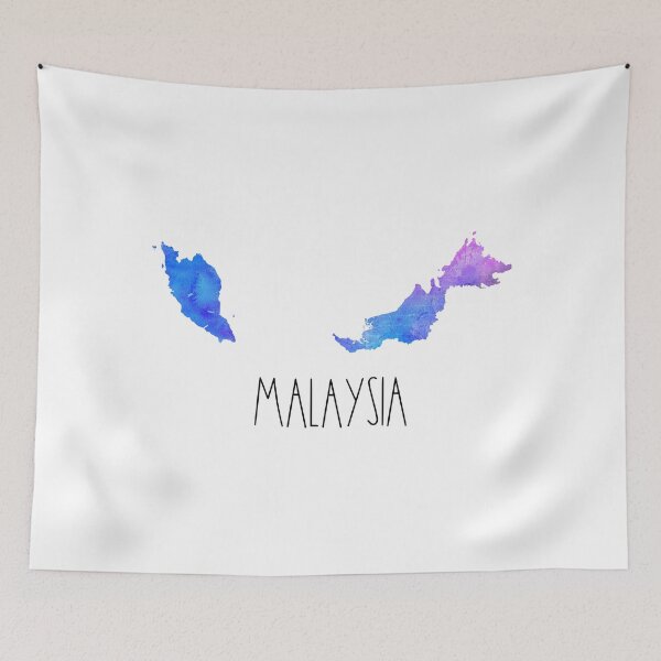 Item preview, Malaysia Watercolor Map - Malaysian designed and sold by MountainD.