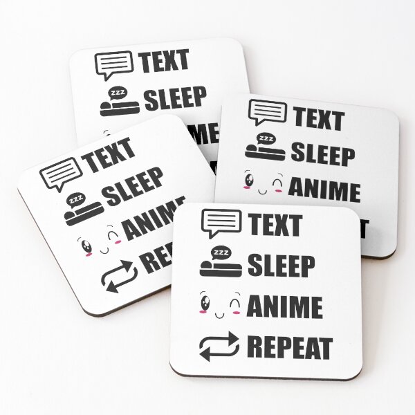 Item preview, Anime Funny Text Sleep Anime Repeat designed and sold by DabGraphic.
