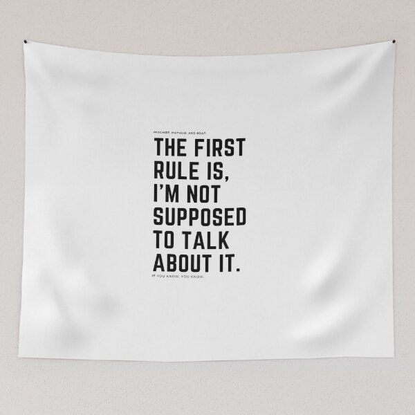 Item preview, The First Rule designed and sold by NICKYB0Y.