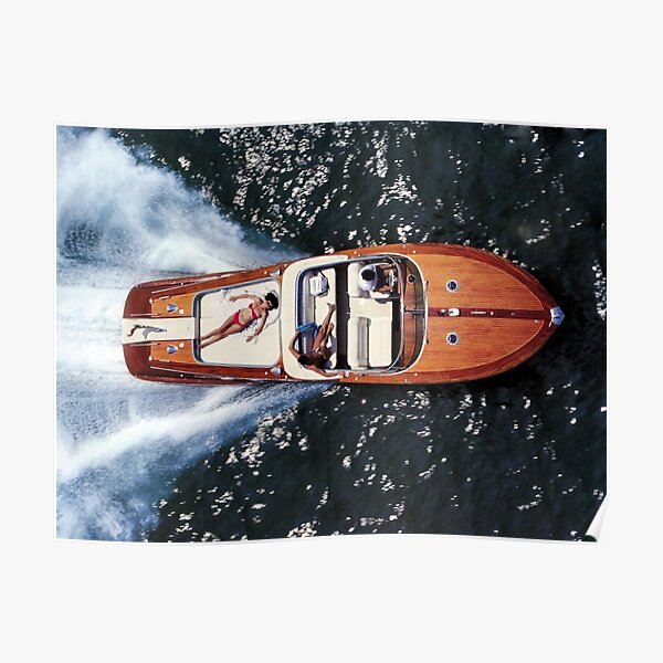 Riva Wood Speedboot Aarons Poster Poster