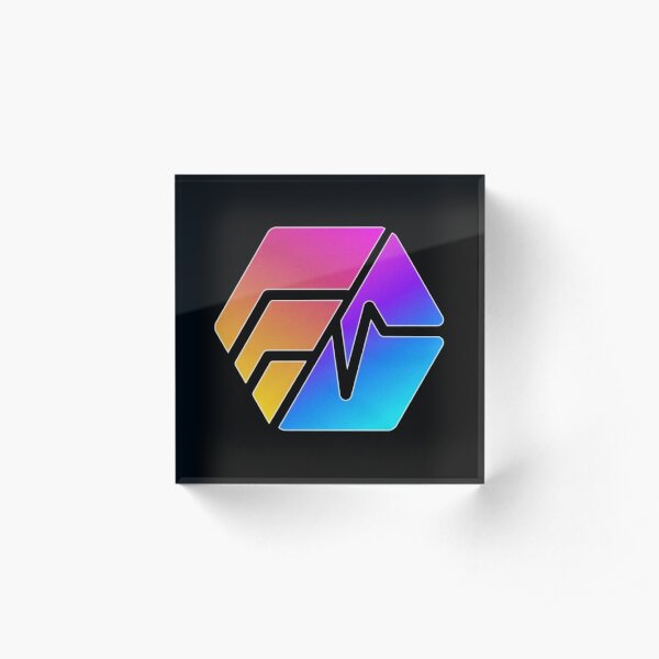 Hex Pulse Chain Acrylic Block