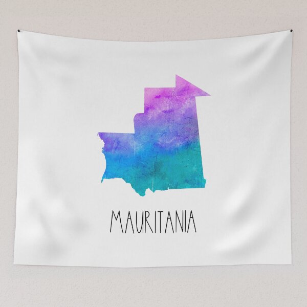 Item preview, Mauritania Watercolor Map - Mauritian designed and sold by MountainD.