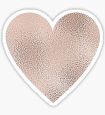 Rose Gold Heart Stickers | Redbubble