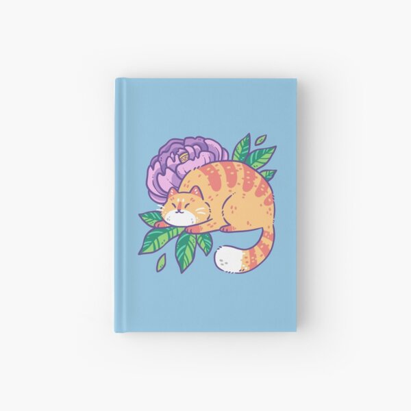 Cute Purrmaid Cat Mermaid  Hardcover Journal for Sale by Goosi