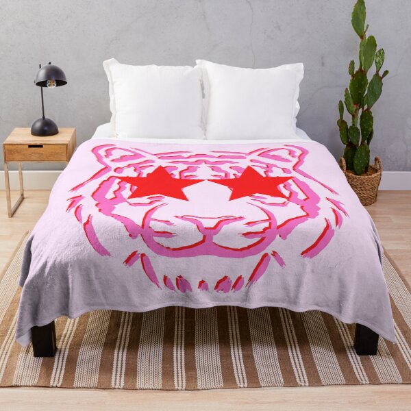 Item preview, preppy star eyed tiger pink red designed and sold by SUUSCK ★.