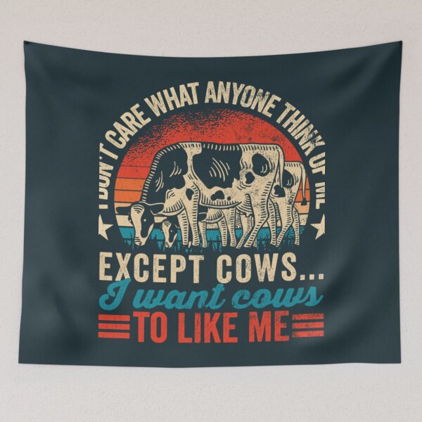 Item preview, I Don't Care What Anyone Think of Me Cow Vintage designed and sold by BaoCat.