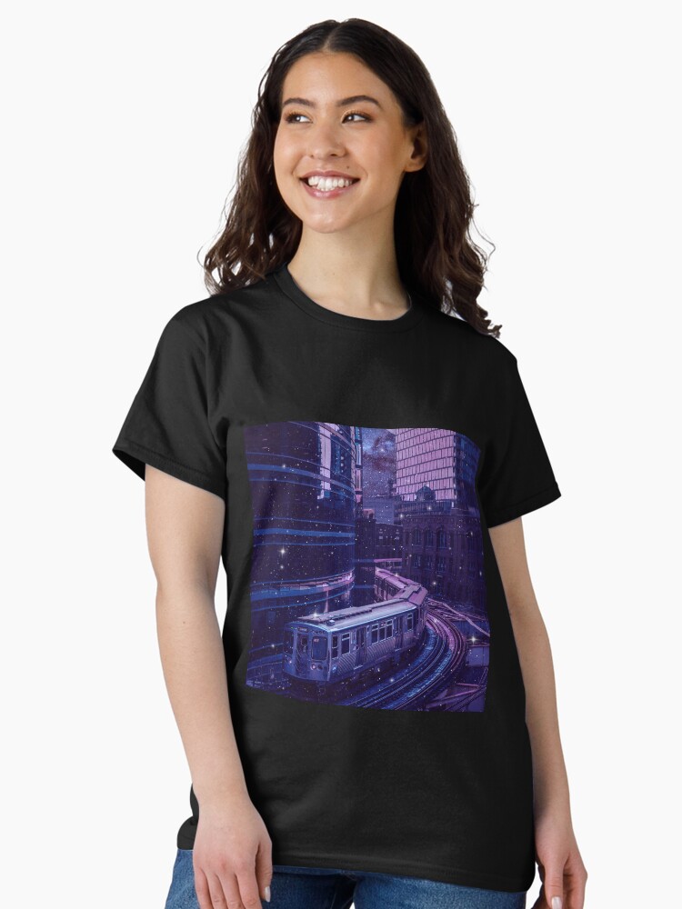 Thumbnail 2 of 7, Classic T-Shirt, Space City designed and sold by RiddhiShah.