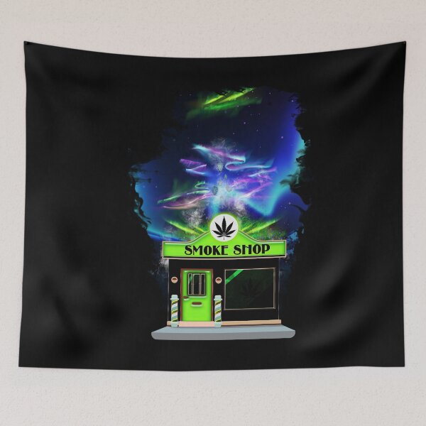 Item preview, COFFEESHOP SMOKE SHOP Amsterdam Marijuana Weed Shop designed and sold by DabGraphic.