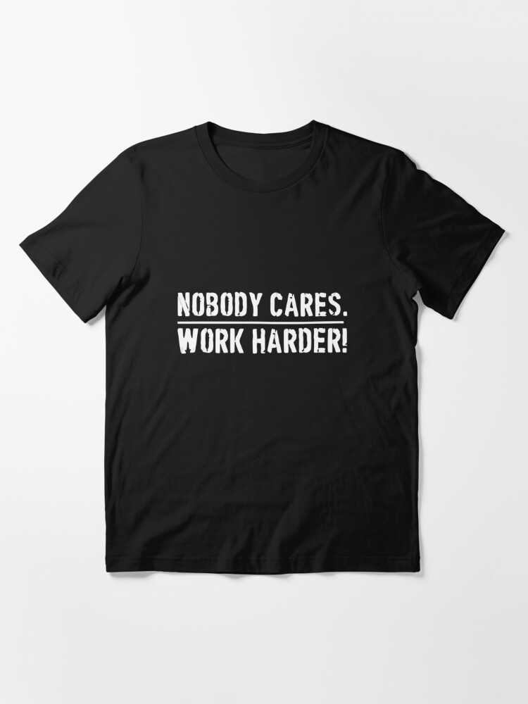 Lamar Jackson Nobody Cares Work Harder T-Shirt Essential T-Shirt for Sale  by Binour