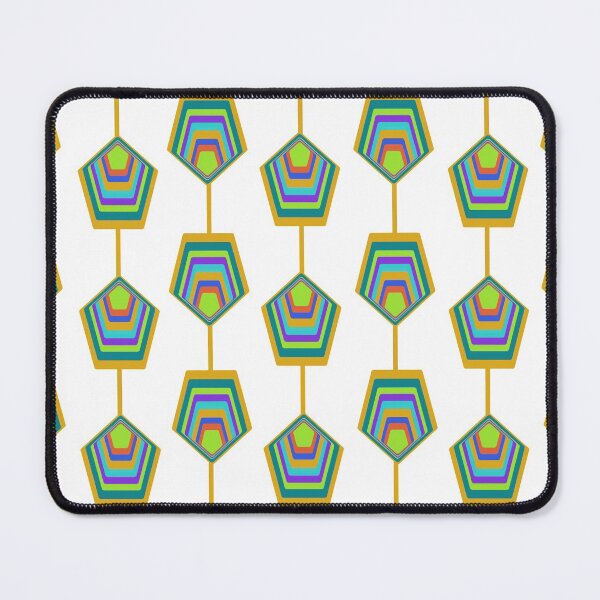 Item preview, Retro Psychedelic Pentagons designed and sold by Krizena.