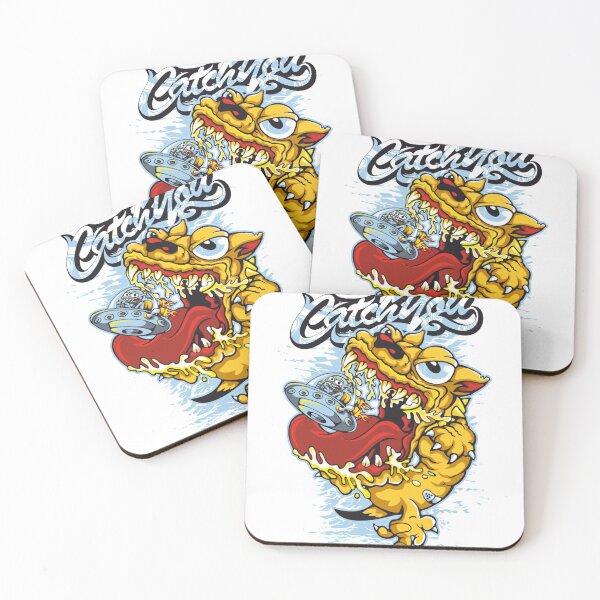 Item preview, Printed Printing, cartoon monster with UFO, designed and sold by LachenEaton.
