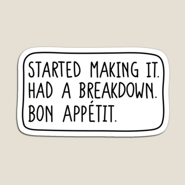 Item preview, Started making it. Had a breakdown. Bon Appetit. Premium Scoop  designed and sold by MARKBookGoods.