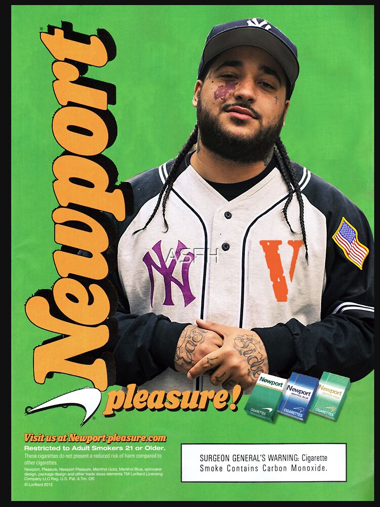 “A$AP Yams Newport Cigarette Ad” Pullover Hoodie for Sale by ASFH