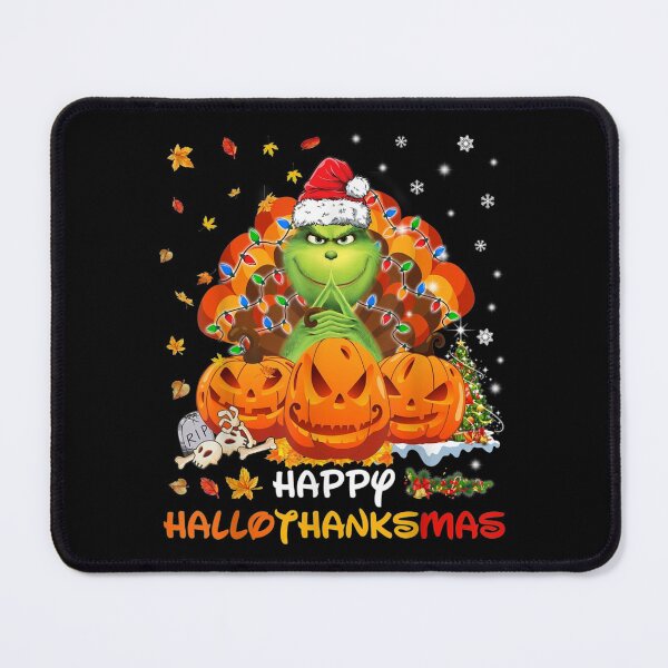 Item preview, Happy Hallothanksmas G.rin-ch and Merry Christmas designed and sold by bluechic89.