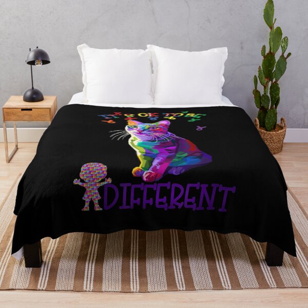 Item preview, Autism Awareness Cat Animal It's Ok To Be Different designed and sold by paudels.