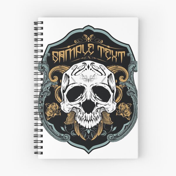 Item preview, Printed Skull Necklace, Skull Shield, emblem, designed and sold by LachenEaton.