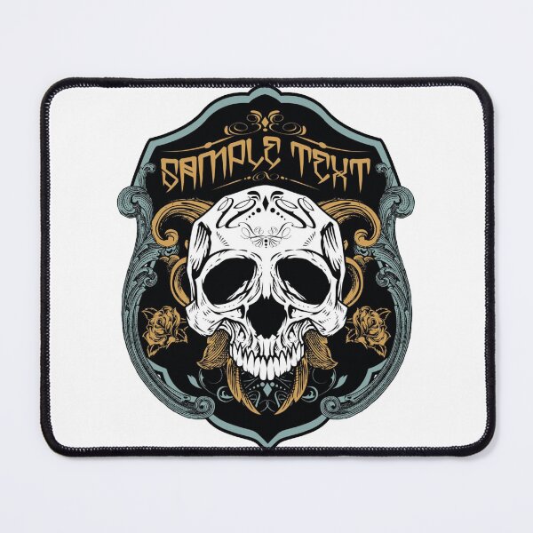 Item preview, Printed Skull Necklace, Skull Shield, emblem, designed and sold by LachenEaton.